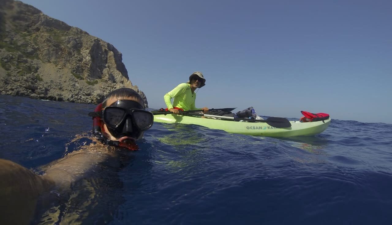 Kayaking to Balos