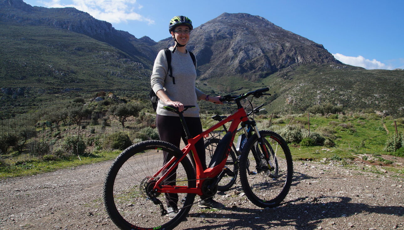 E-bike to Manna mountain, Kissamos