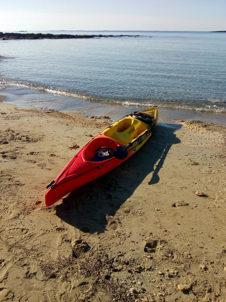 Kayak in Elafonissi