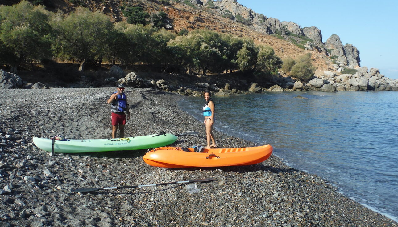 Kayak in Sfinari