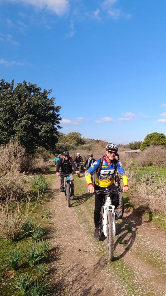 Kissamos country track winter ebike ride