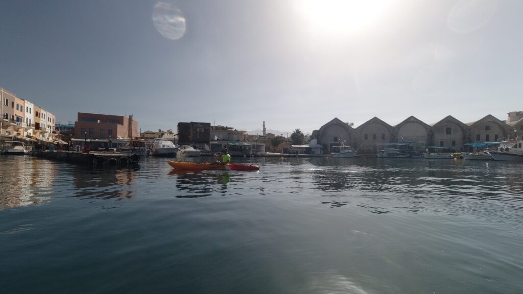 Paddling by The Venetian Arsenale, Chania